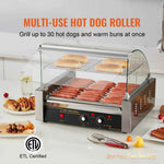 Amocart 5/7/11 Rods Commercial Hot Dog Roller Electric Sausage Maker Barbecue Grill Machine for Camping Party Home Appliance