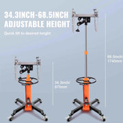 Load image into Gallery viewer, Amocart Transmission Jack 1322 LBS Hydraulic Telescoping Transmission Jack 32"-67" High Lift Floor Jack Stand Lift Hoist Garage
