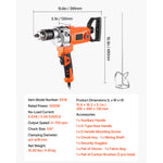 Amocart Drill Mixer 1/2in 5/8 in Corded Electric Drill Mixer Set Mixing Drills Machine D-Handle Handheld Cement Mixers