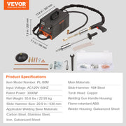 Load image into Gallery viewer, SucceBuy Stud Welder Dent Repair Kit 3KW Spot Welder Auto Body Spot Welding Dent Puller Machine Welding Accessories
