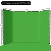 Load image into Gallery viewer, SH 240x400cm Background Stand Frame With Photography Green Screen Backdrops Photography Background For Living Video Recording
