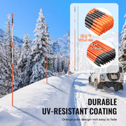 Charger l'image dans la visionneuse de galerie, Amocart Driveway Markers 48 inch 0.4 inch Diameter Fiberglass Poles Snow Stakes For Parking Lots Walkways Easy Visibility

