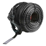 Amocart 26500/32000Lbs Synthetic Winch Rope Truck Boat Replacement Line Cable Rope with Forged Hook ATV Car Outdoor Accessories