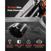 Charger l'image dans la visionneuse de galerie, SucceBuy Support de foreuse à carotter diamantée pour forage à sec et humide avec forets filetés UNC1 1/4-7 pour béton
