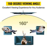 【Upgraded】Amocart 100 Inch Tripod Projector Screen with Stand 16:9 4K HD Portable Projection Home Cinema for Indoor & Outdoor P