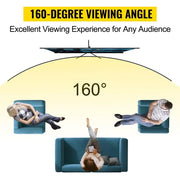 Load image into Gallery viewer, 【Upgraded】Amocart 100 Inch Tripod Projector Screen with Stand 16:9 4K HD Portable Projection Home Cinema for Indoor &amp; Outdoor P
