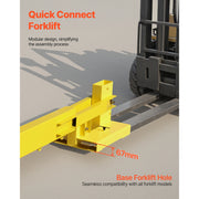Load image into Gallery viewer, SucceBuy 6000lbs Adjustable Forklift Jib Boom Crane Manual Telescoping Boom Extends Up to 56.1 in Mobile Crane for Warehouse - AMOCART
