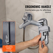 Load image into Gallery viewer, Amocart Pipe Wrench Aluminum Straight Pipe Wrench Adjustable Plumbing Wrench High Strength Jaw &amp; Ergonomic Handle Automotive
