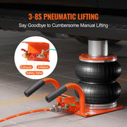 Load image into Gallery viewer, Amocart 3T Air Jack 3-8S Pneumatic Lifting Jack with Heightened Column 6 Steel Tubes Thick Rubber Pad Fit for Sedan SUV Pickup
