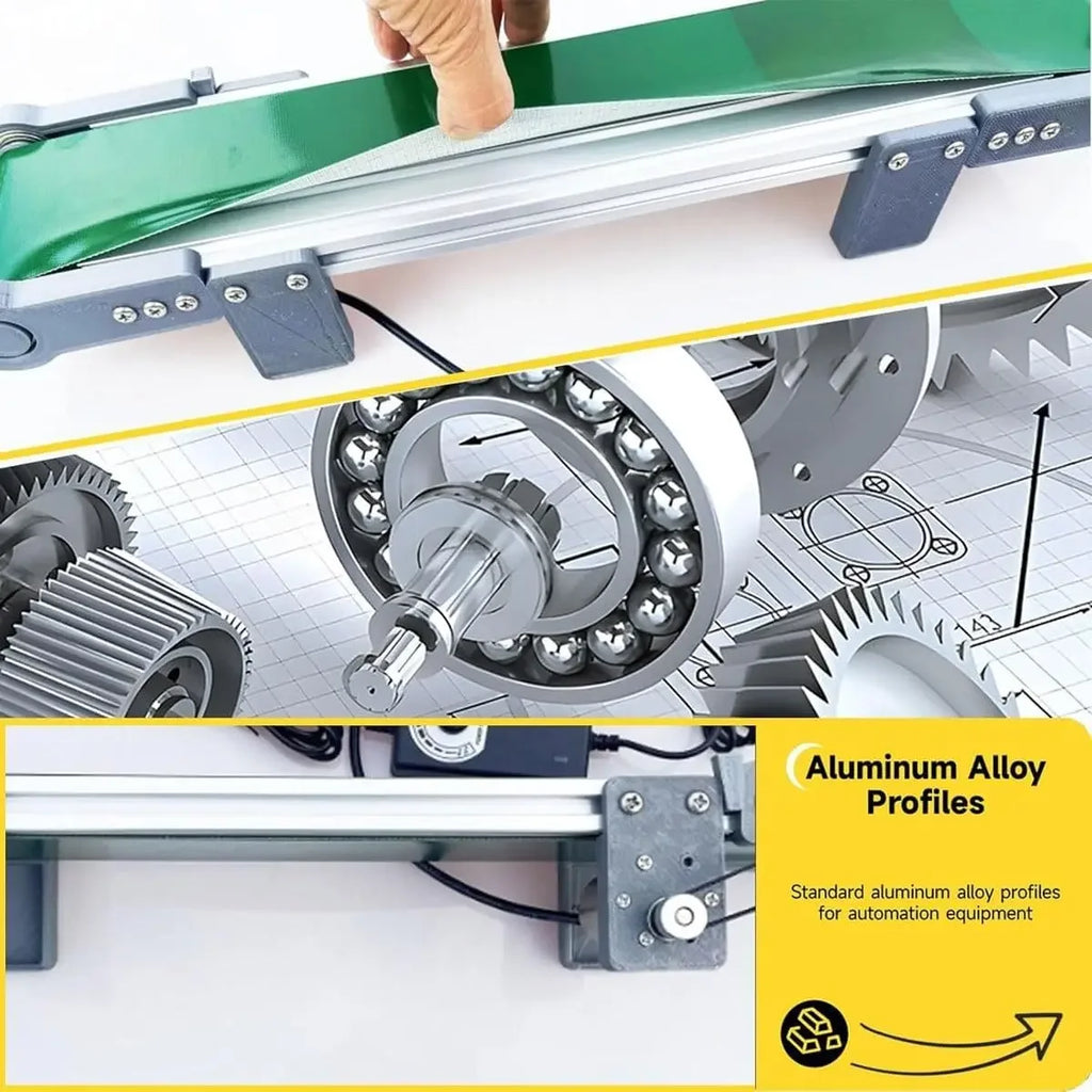 35/50/70/100cm Small Desktop Conveyor Belt Automatic Counter DIY Small Production Line Friction Experimental Device
