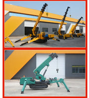 Charger l'image dans la visionneuse de galerie, Grue araignée sur chenilles télescopique personnalisée avec radiocommande hydraulique, avec fléchette à longue portée
