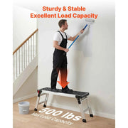 Load image into Gallery viewer, Amocart 500lbs Folding Work Platform 35.8x12.2in Aluminum Step Stool 16.5in Height with Locks for Painting &amp; Maintenance &amp; Home
