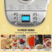 Load image into Gallery viewer, Amocart 3 LB Bread Maker 15-in-1 Dough Machine Nonstick Ceramic Pan Automatic Bread maker with Gluten Free Setting
