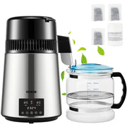 Load image into Gallery viewer, SucceBuy 4L Water Distiller Purifier Filter Dispenser Drink Bottle Softener Dual Temp Display Overheat Protection Home Appliance - AMOCART
