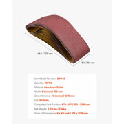Load image into Gallery viewer, Amocart Sanding Belts Belt Sander Sanding Belts 10PCS (2 of Each 40 60 80 120 240 Grits)Zirconia for Sharpening Metal Polishing
