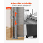 Amocart 55/71/110in Retractable Baby Gate 34in Tall Extends Wide Retractable Gate for Kids Pets Mesh Material Easy to Install