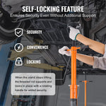 Amocart Underhoist Stand 3/4 Ton Capacity Pole Jack, Lifting from 43.3" to 70.9" Triangular Base Two Wheels Automotive Support