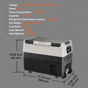 Load image into Gallery viewer, SucceBuy 35L/45L/55L Portable Foldable Handle Car Refrigerator with Wheel Compressor Freezer for Camping Picnics Car Home Traval
