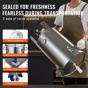 Load image into Gallery viewer, SucceBuy 8 16 GALLON Beer Brew Fermentor Brew Bucket Fermentor for Brewing Home Brewing Supplies with Base Kettle Stock Pot - AMOCART
