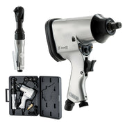 Load image into Gallery viewer, SucceBuy 1/2" Air Impact Wrench &amp; 3/8" Ratchet Wrench Combo 19 Pieces Pro Air Tool and Accessories Kit for Auto Repair Home DIY - AMOCART
