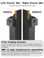 Full Series Grooving Tool Holder MGEHR1212 MGEHR1616 MGEHR2020 MGEHR2525 Slotting Turning Tool for Carbide Grooving Insert MGMN