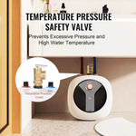 Amocart Electric Mini-Tank Water Heater 1440W Hot Water Boiler Storage for Kichen Bathroom Restaurant Shelf Wall Floor Mounted