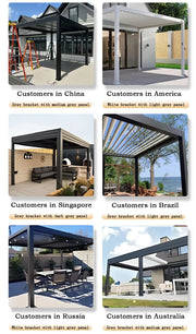 Load image into Gallery viewer, Bioclimatic Pergola with Adjustable Louvers, Ideal Outdoor Structure for Patio, Backyard &amp; Garden, All-Weather Relaxation Space
