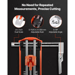 Amocart 17-Inch Manual Tile Cutter for Wall & Polished Tiles Double Rails for Precise Cutting Tungsten Carbide Wheel Precise