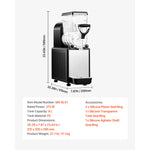 Amocart 6L/1.6Gal Slushie Machine Commercial Slushy Maker Frozen Drink Maker w/ Self-Cleaning for Restaurants Bars for Slushie