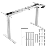 Amocart Standing Desk Frame  Electric Stand Up Computer Desk Legs Ergonomic DIY Workstation Base for Home Office Black white