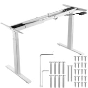 Charger l'image dans la visionneuse de galerie, SucceBuy Standing Desk Frame  Electric Stand Up Computer Desk Legs Ergonomic DIY Workstation Base for Home Office Black white

