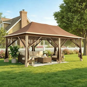 Load image into Gallery viewer, 12x20 Pop Up Gazebo on Clearance with Mosquito Netting, Light Gray | Pop Up Canopy Tent, Adjustable Height, Easy, Customized
