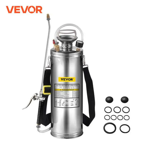 4-12L Hand Powered Sprayer Stainless Steel Watering Spraying Sprinkling Atomizer Pump Home Ground Garden Cleaning Sprayer