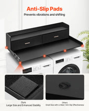Load image into Gallery viewer, SucceBuy Washer Dryer Countertop w/ Drawer Shelf Wooden Washer and Dryer Countertop Laundry Topper for Laundry Room Organization
