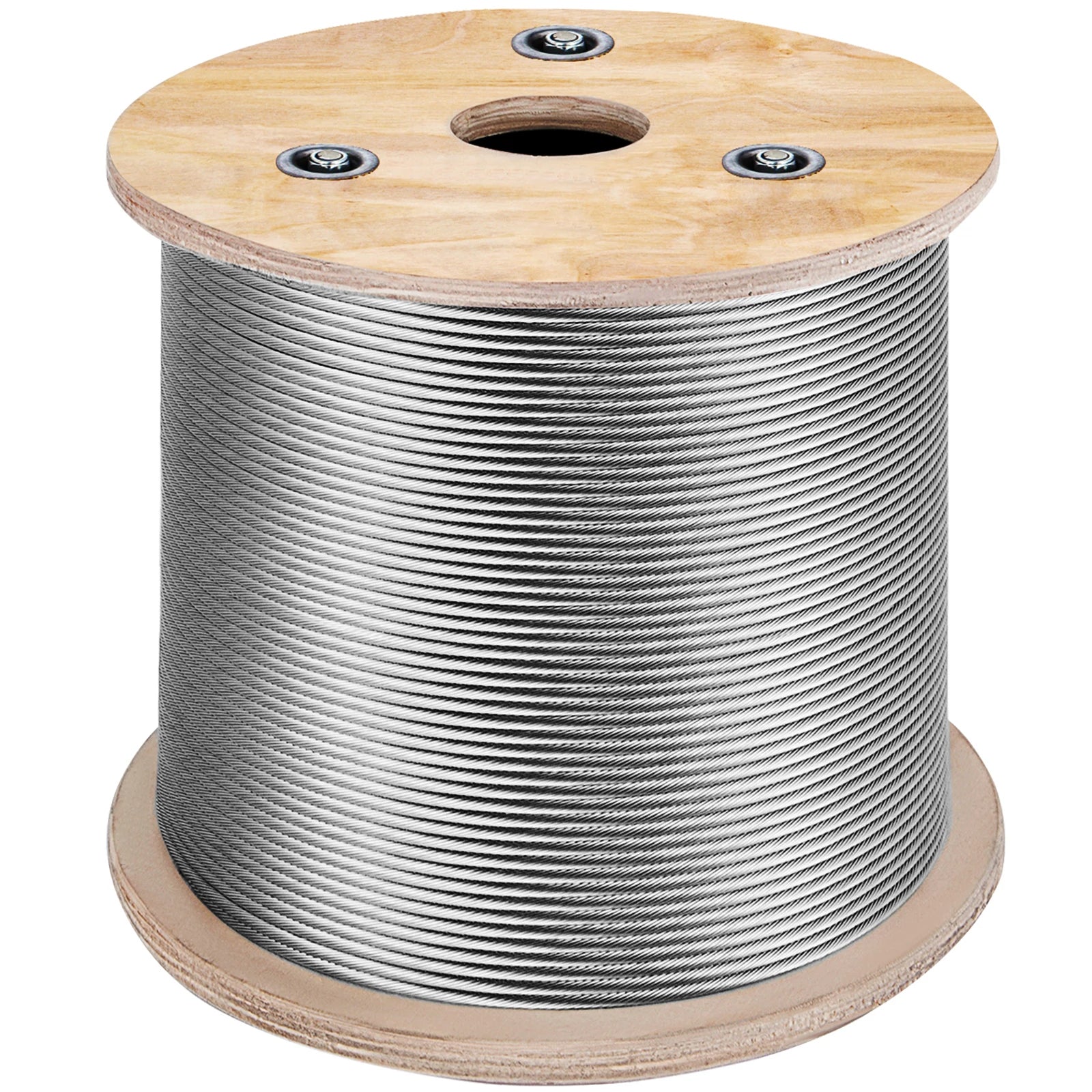 SucceBuy T316 Stainless Steel Cable 7x7 Steel Wire Rope 500FT Cable Railing Transport Wire Rope Cable for Railing Decking DIY