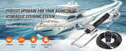 Load image into Gallery viewer, SucceBuy Hydraulic Outboard Steering Kit 90HP/150HP/300HP &amp; Helm Pump and 24FT/26Ft Hose for Single Station Single-Engine Boats
