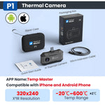 Thermal Camera P1 IOS& Android Phone 320*240 X³IR Resolution Infrared Thermal Imaging Camera Air Conditioning HVAC Inspection