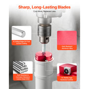 Load image into Gallery viewer, Amocart PVC Pipe Reamer Kit 5/7/9 PCS Fitting Socket Saver, Fits Standard 1/2" Drills Plumbing Tool Kit for SCH40 ABS CPVC Pipe

