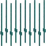 Amocart Fence Post T-Post Heavy Duty Metal Fence Post Sturdy Steel Fence Stakes for Garden Yard Lawn Farms Outdoor Wire Fencing