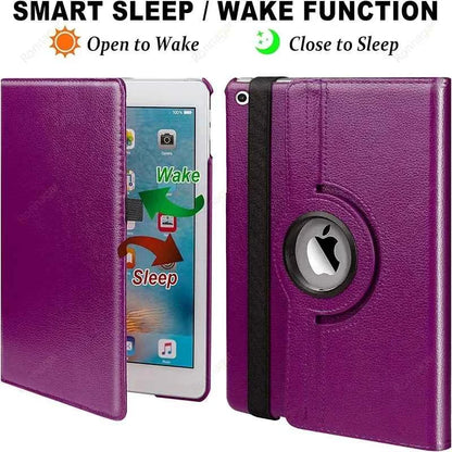 Case For iPad Air2 Air1 Cover 5th 6th 7 8 9 10.2 Funda iPad A19 2026 A16 2025 Air11 2025 Pro11 9.7 2018 2017 360° Rotating Case