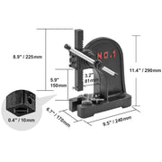 Load image into Gallery viewer, SucceBuy 1 Ton Arbor Press Manual Arbor Press Cast Iron Heavy-duty Manual Desktop Arbor Press Precision Hand Press for Stamping
