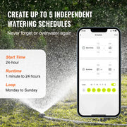 Charger l'image dans la visionneuse de galerie, Amocart WiFi Sprinkler Timer Single/Two Outlet Smart Hose Faucet Water Timer APP Control/Voice Control, IPX6 for Yard Watering
