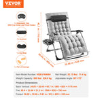 Amocart Zero Gravity Chair Zero Gravity Recliner Lounge Chair Adjustable Anti Gravity Chair with Cushion Footrest and Cupholder