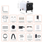 Amocart 2/8KW Diesel Heater 12V/24V All in One Diesel Air Heater with Bluetooth Display Screen&CO Alarm Fit for Vehicle Outdoor