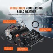 Load image into Gallery viewer, SucceBuy 12V Air Compressor with Tank 0.8Gal/3L Train Horn Air Compressor 120 psi Working Pressure Onboard Air Compressor System - AMOCART

