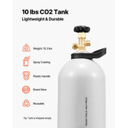 Bild in Galerie-Viewer laden, Amocart CO2 Tank 10 lbs New Aluminum Alloy Cylinder CO2 Air Tank with Light Spray Coating DOT Approved Cylinder for Draft Beer
