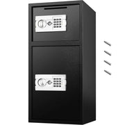 Load image into Gallery viewer, Amocart 33" Double Door Safe Deposit Box Secret Hidden Piggy Bank Steel Separate Storage Space Electronic Lock for Office Home
