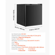 Load image into Gallery viewer, Amocart 48L 90L Mini Fridge Single Door Compact Refrigerator Adjustable Temperature Metal Shelf Energy Efficient Refrigerator

