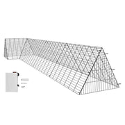 Load image into Gallery viewer, SucceBuy Chicken Tunnels 157.5 x 39.4 x 24.2 in Chicken Tunnels for Yard Portable Chicken Tunnels for Outside Corner Frames
