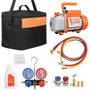 Load image into Gallery viewer, SucceBuy 3.5CFM 4CFM Single Stage Rotary Vane HVAC Air AC Vacuum Pump &amp; A/C Refrigerant Kit Manifold Gauge Set Air Conditioning
